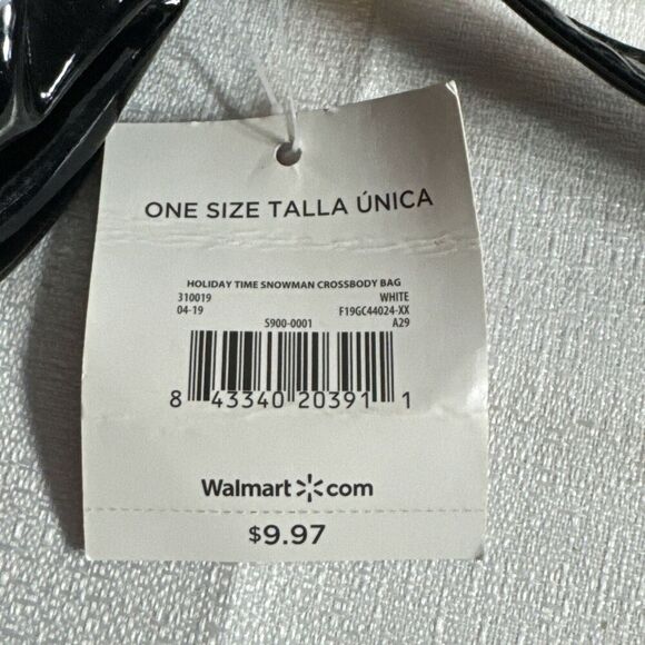 Holiday Time Happy Snowman Holiday Christmas Winter Crossbody Handbag NWT - Picture 4 of 6